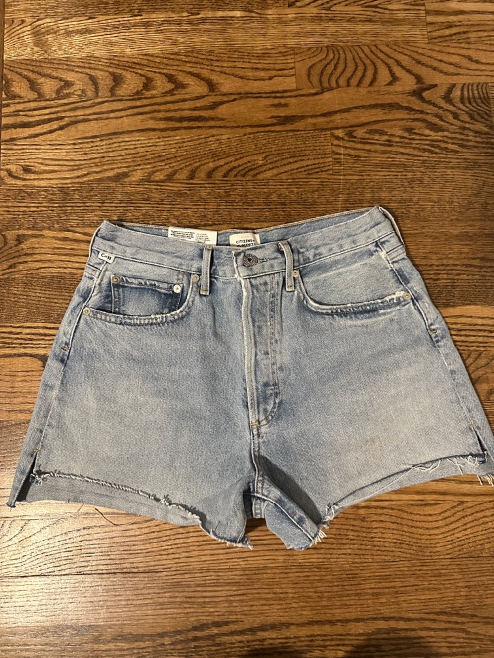 Citizens Of Humanity Light Wash High-Rise Denim Shorts